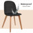 Bozhan Dining Chairs - Armless Side Chairs with Natural Wooden Legs - Set of 2 Modern Kitchen & Dining Room Chairs-1255383670