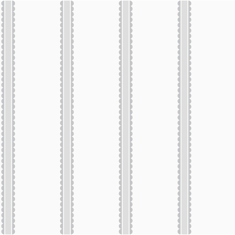 Papier peint à rayures Bobbin, Grey
