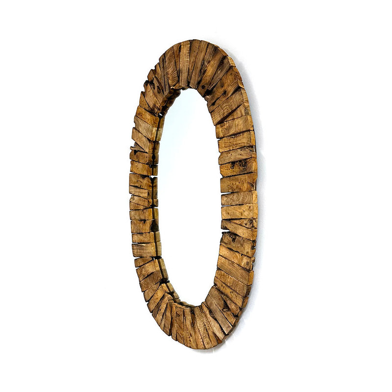 Miroir mural Bayshore Oval Driftwood, 30 po x 20 po