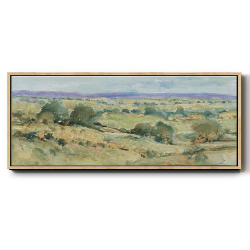 «Soft Lavender Sky I», reproduction sur toile avec cadre flottant, Naturel, H 8 po x l 20 po x P 1,5 po