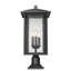 Luminaire à fixation sur mât câblé 3 lumières H 24,5 po Iwan-32059700