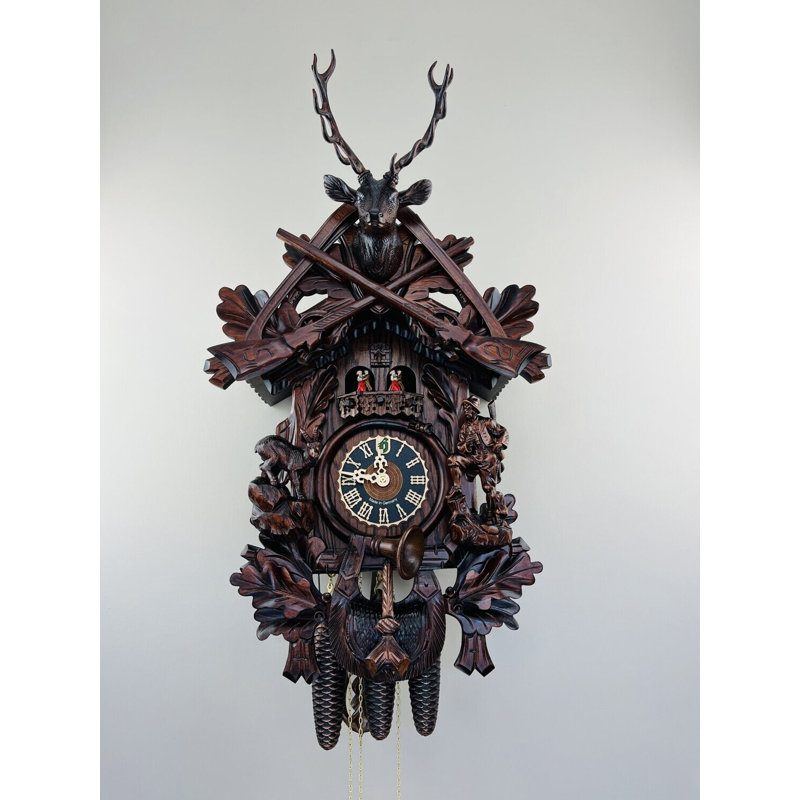  8-Day Hunter Style German Musical Cuckoo Clock