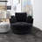 Achorn 42" W Recessed Arm Slipcovered Swivel Barrel Chair-1646021327