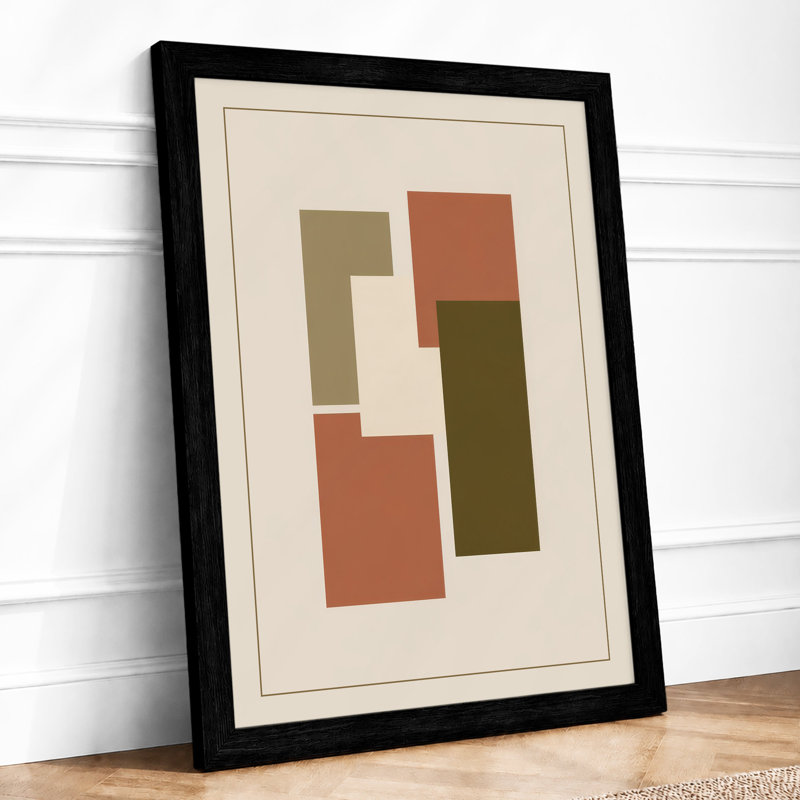 Rustic Geometry Minimalist - Print, Black, A3 - 42.0 x 29.7 cm