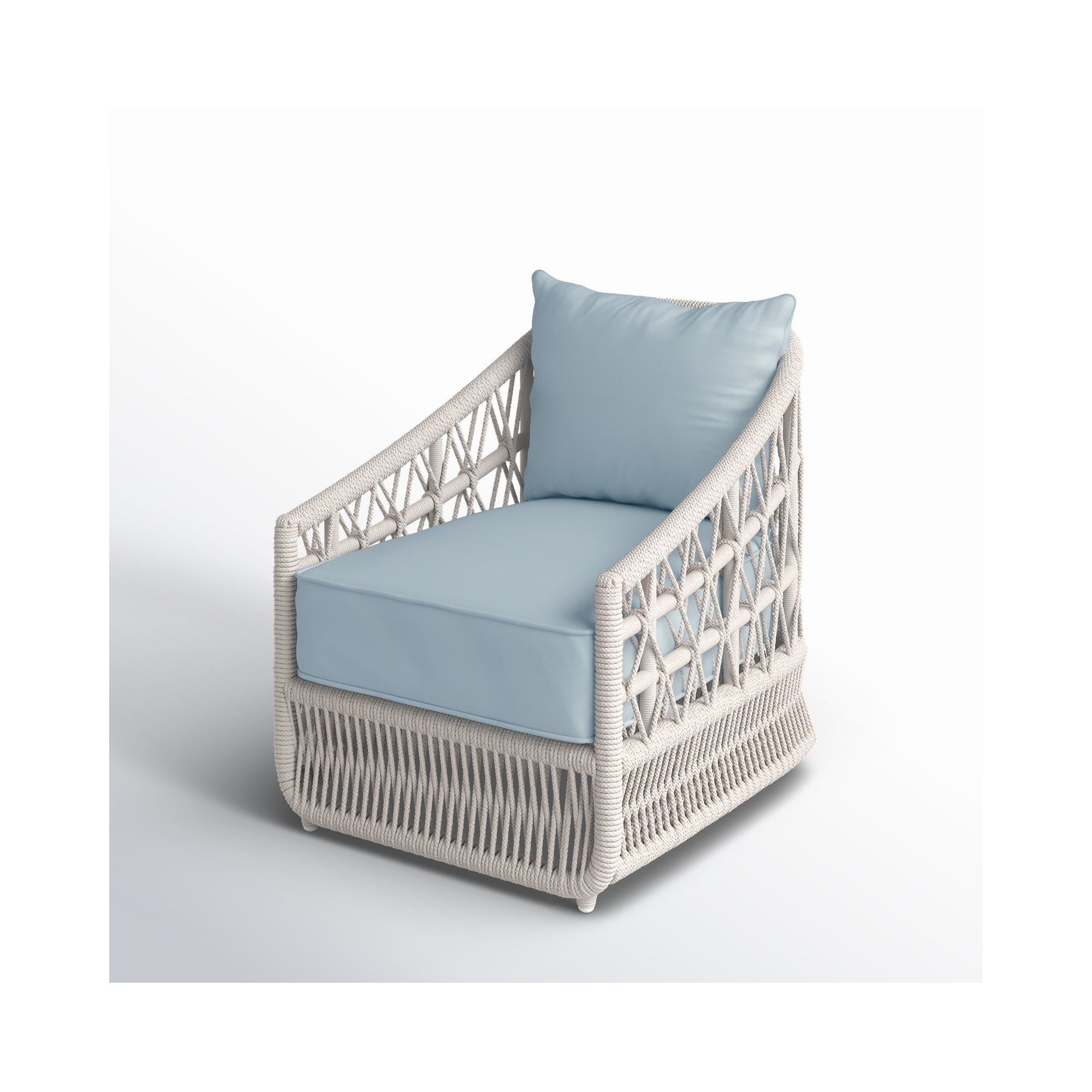 Lucan Patio Chair with Sunbrella Cushions, Canvas Skyline Sunbrella®