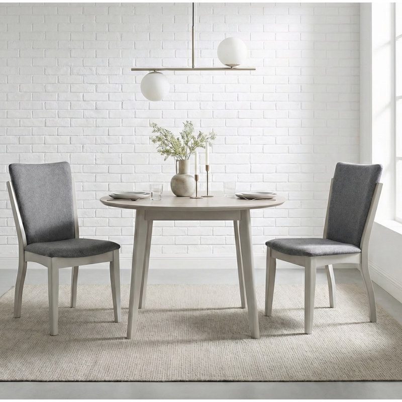 Badgery 37.2" H Upholstered Solid Wood Dining Chair