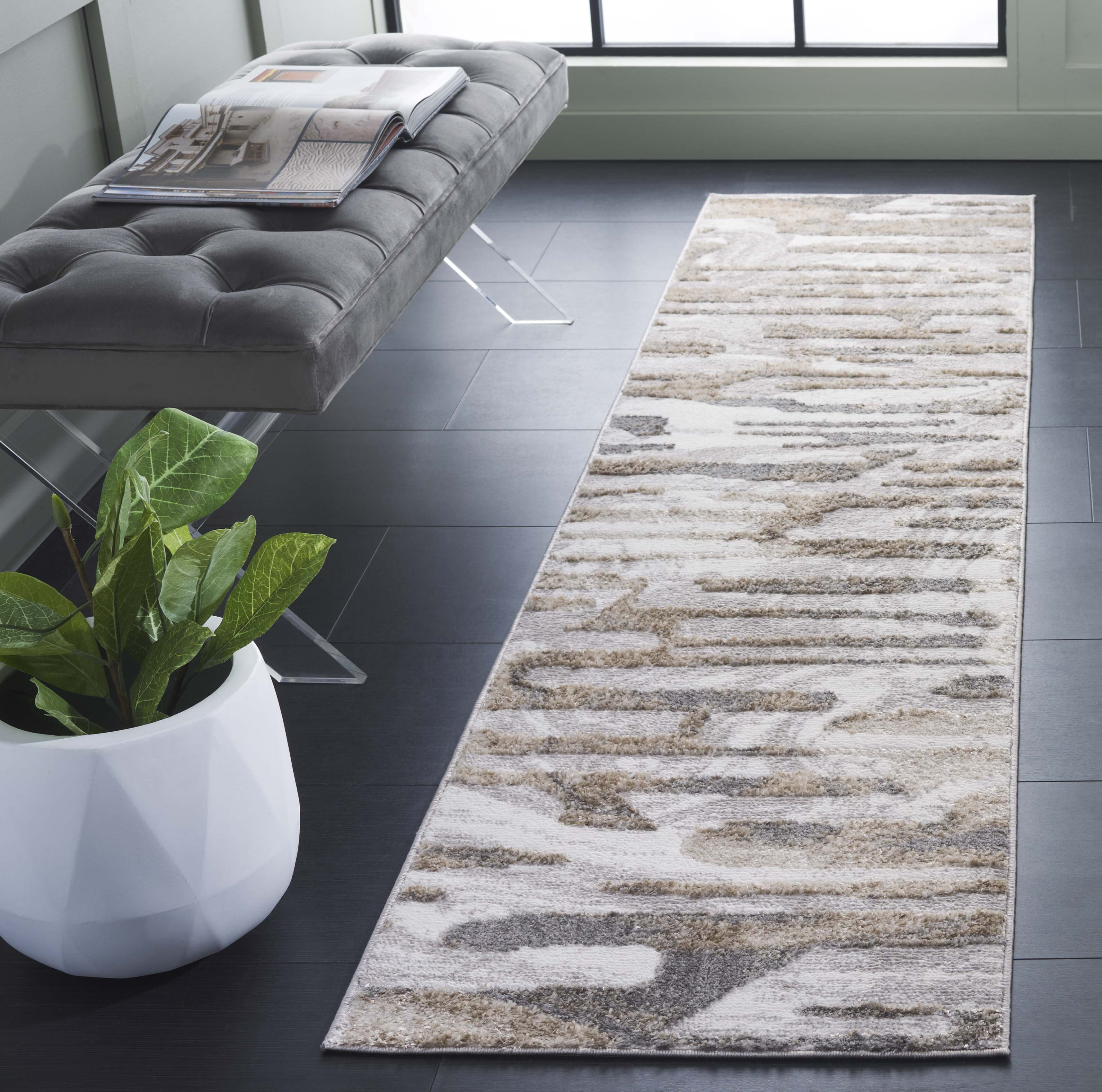 Brayden Studio® Etam Performance Abstract Rug | Wayfair