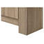 Table de salle à manger 48 po à hauteur de comptoir rectangulaire, finition taupe aspect bois pour petites cuisines
