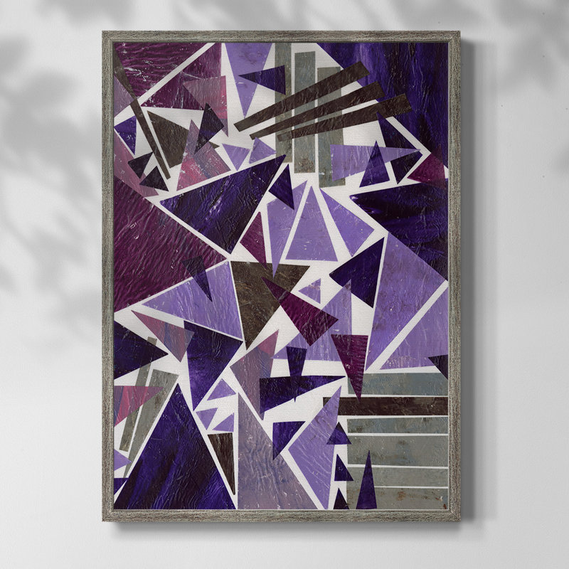 «Purple Dream II», reproduction encadrée - bois massif, H 11 po x l 9 po
