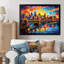 «Colorful City Minneapolis Popart II», reproduction sur toile-2032741434-2032741435