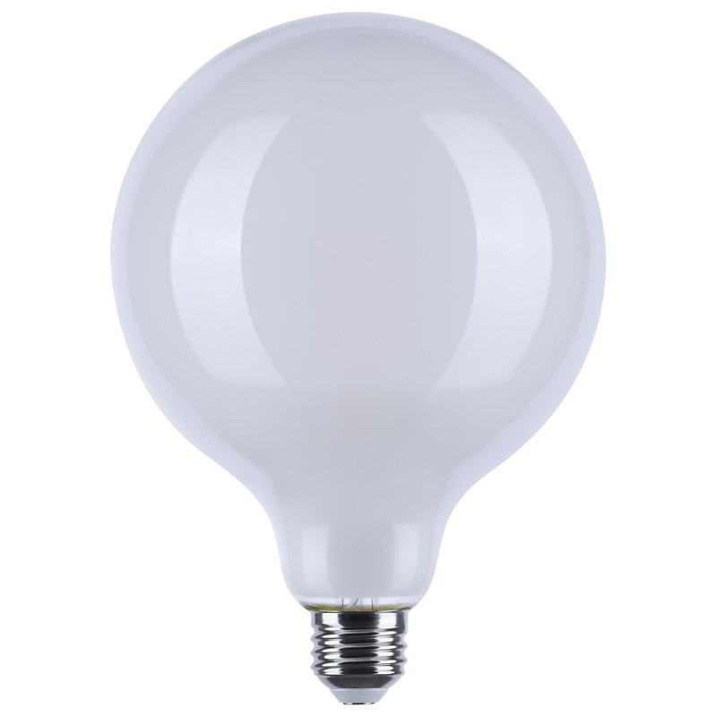 8 Watt LED G40 3000K-2000K Warm Dimming Medium Base White Finish, White