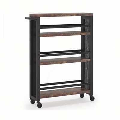 4-Tier Rolling Utility Cart with Wheels