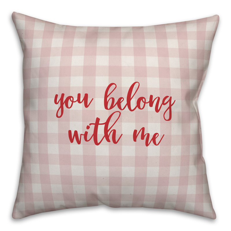  Coussin You Youong with Me, Rose / Rouge, Housse de coussin
