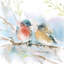 «Bluebird pair in Spring» par Katrina Pete - reproduction d'art sur toile tendue-291042806-331921567-323990734