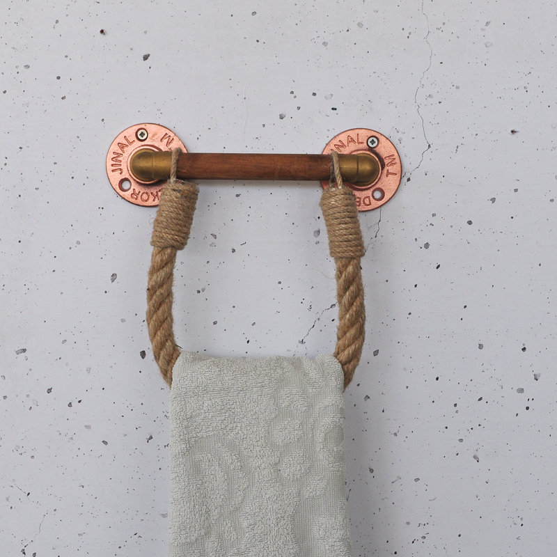 Handmade Metal Pipe Wall Mounted Hand Towel Holder
