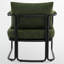 Chaise d'appoint rembourrée Mid-Century moderne avec coussin ultra épais et structure en métal industriel-1839451540