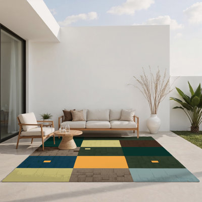 Tapis intérieur et extérieur Green Grids