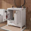 Ensemble de meuble-lavabo simple avec tiroir et tablette double-745832830-745832770-745832773