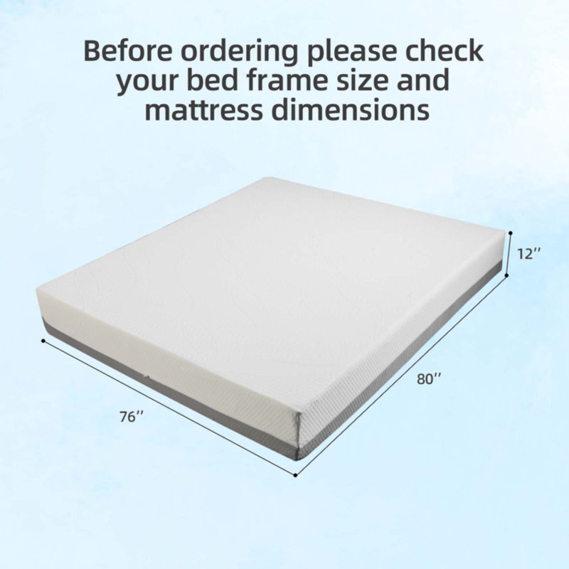 12-Inch Premium King Mattress, King, 12"
