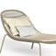 Chaise longue d'extérieur en tissu
