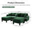 Canapé modulaire en U à 3 places Boucle Fabric-247248454