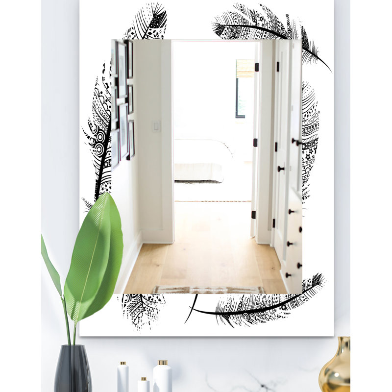 Miroir de salle de bain/meuble-lavabo plumes 28, H 39,4 po x l 29,5 po