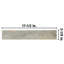 Ardesia 18" x 3" Porcelain Bullnose Tile Trim in Gray