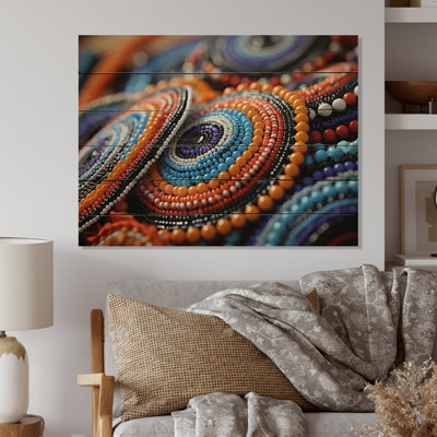 Marialuisa " African Tribes Samburu Beadwork II " Mixed Media and Color Photography Print