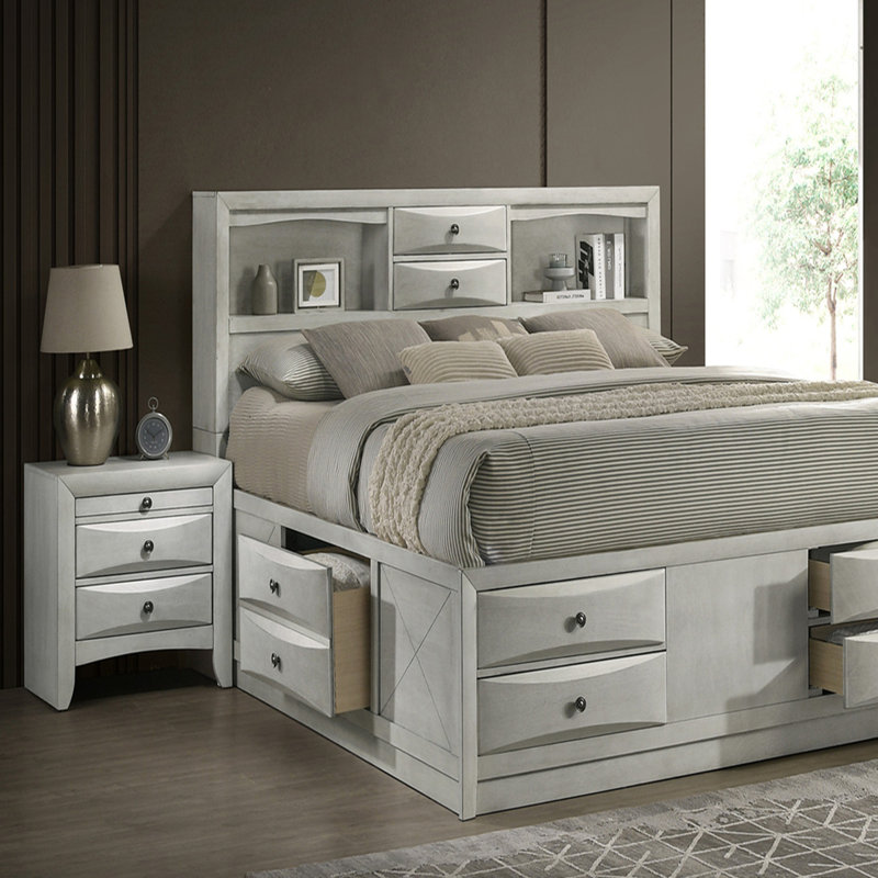 Table de chevet avec tiroirs de rangement 1pc
