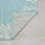 Tapis turquoise à imprimé animal Zendaya-825633547