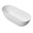 63" Luxury Engineered Solid Surface Bathtub With Overflow And Pop-Up Drain