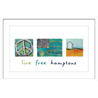Live Free Hamptons by Tori Campisi - Single Picture Frame Painting