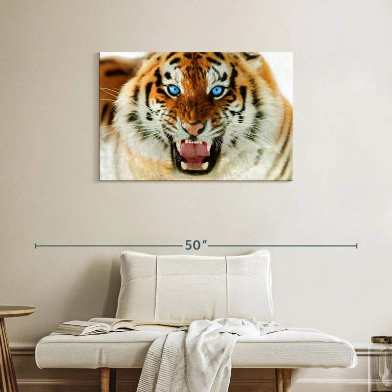 Brampt Furious Tiger, 24" H x 36" W