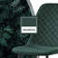 Velvet Upholstered Dining Chairs with Diamond‑Quilted Backrest and Sturdy Metal Legs-1237099024
