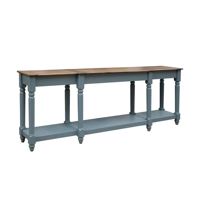 1 tablette, 1 table de canapé 94 po, Brown/Blue