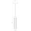 Luminaire suspendu cylindrique à 1 lumière Jense-426942709