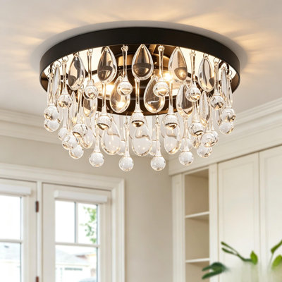Plafonnier encastré en cristal 2 lumières Marleigh