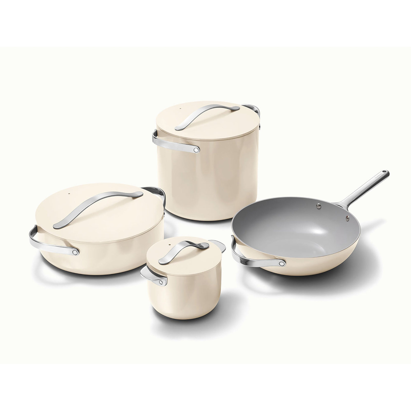Caraway Ceramic Non-Stick Cookware Set Plus, Cream