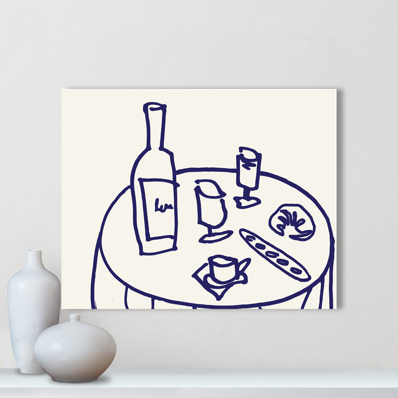 Impression de table par Corinne Rose Design, Ne s’applique pas, L 20 po x H 16 po, Toile tendue