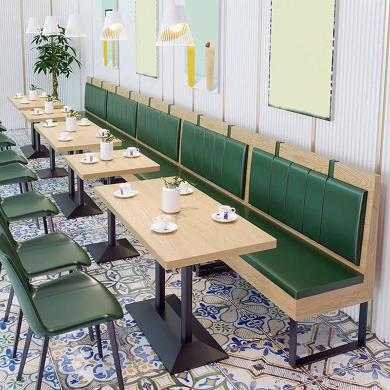 Banc de café léger et luxueux, Vert