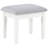 Winona White Makeup Vanity Table with Mirror and Stool