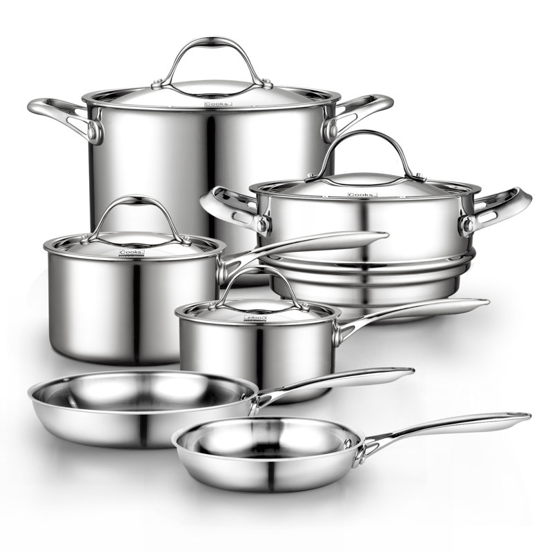 10 - Piece Stainless Steel Cookware Set