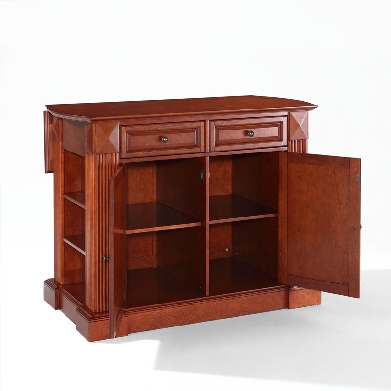 Îlot de cuisine en bois manufacturé Diamondback, Cerisier classique