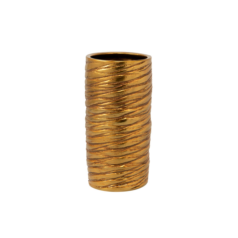Ceramic Freestanding Umbrella Stand, Gold