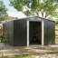 10 ft. W x 12 ft. D Metal Apex Garden Shed Outdoor Storage House-790679111