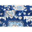 Hand Knotted Wool Area Rug in Blue