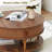 Round Coffee Table With Sliding Door-991616557