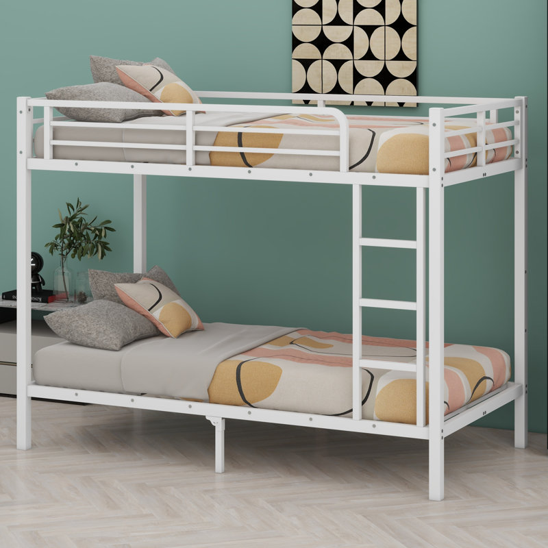 Metal Bunk Bed, White