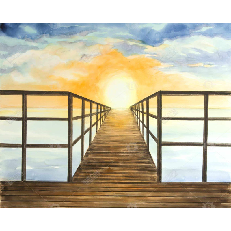 «Sunset In The Sea» sur toile
