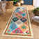 Floral Machine Washable Rug Stain-Resistant Farmhouse Accent Carpet with Non-Slip Backing Soft Low Pile Indoor Mat for Living Room Bedroom Dining Room